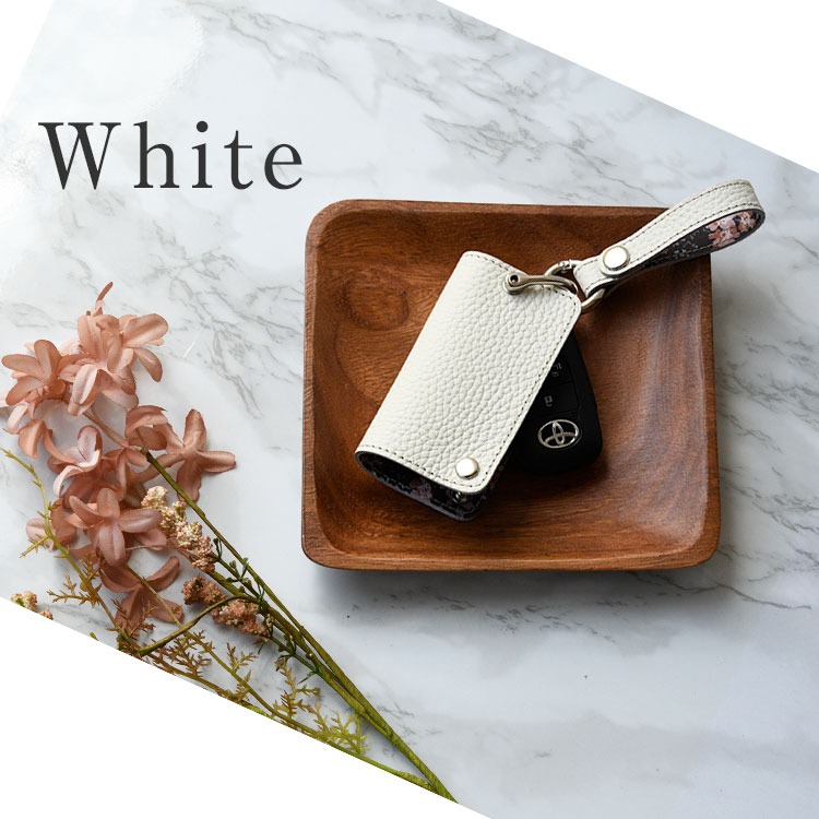 Calla Bellaオリジナル本革製キーケースとストラップのセット