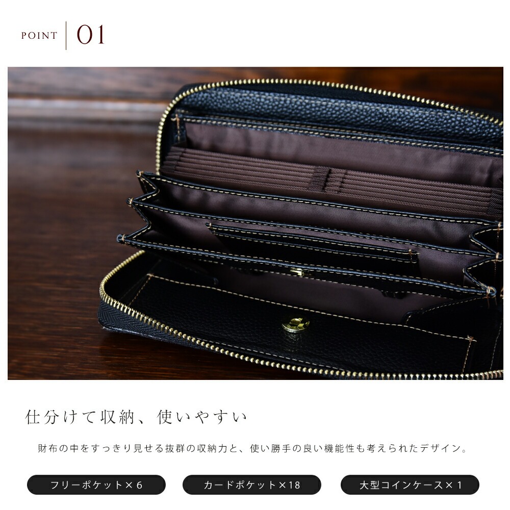 HIGHCAMPブランド オリジナルラウンドファスナーウォレット「ピンパネル」