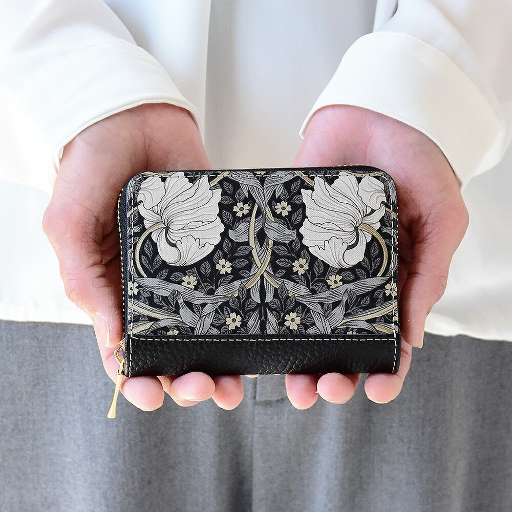 HIGHCAMPブランド オリジナルラウンドファスナーウォレット「ピンパネルBK」