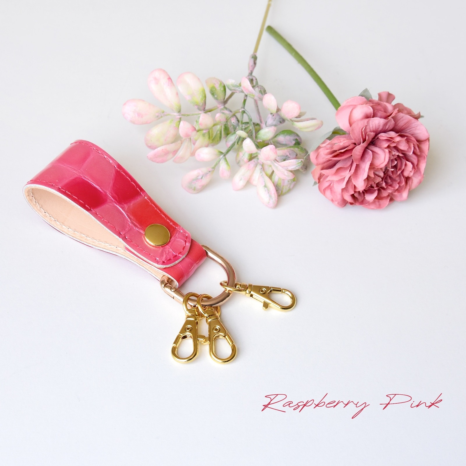 HIGHCAMPオリジナル レザーキーリング ステンドグラスレザー