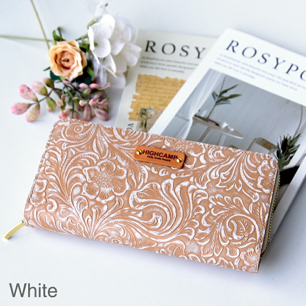 HIGHCAMPブランド オリジナル「コンパクトウォレット　カービングレザー」