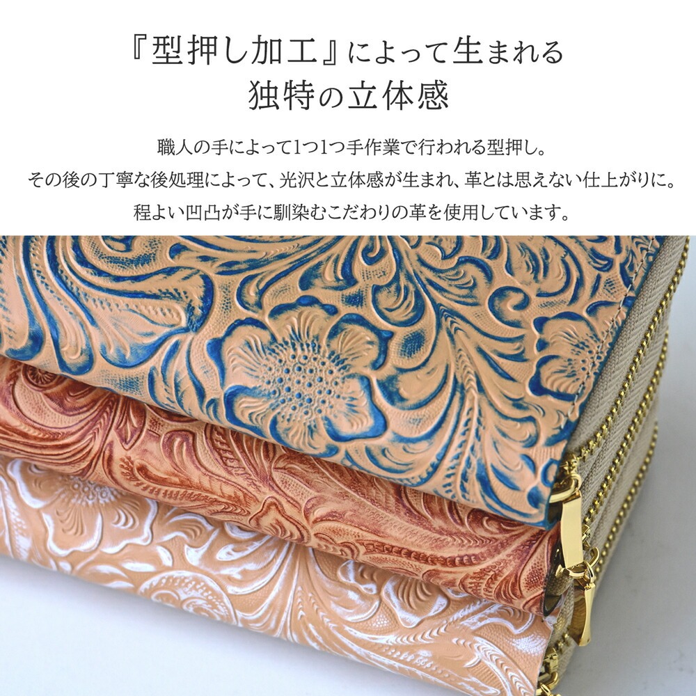 HIGHCAMPブランド オリジナル「コンパクトウォレット　カービングレザー」