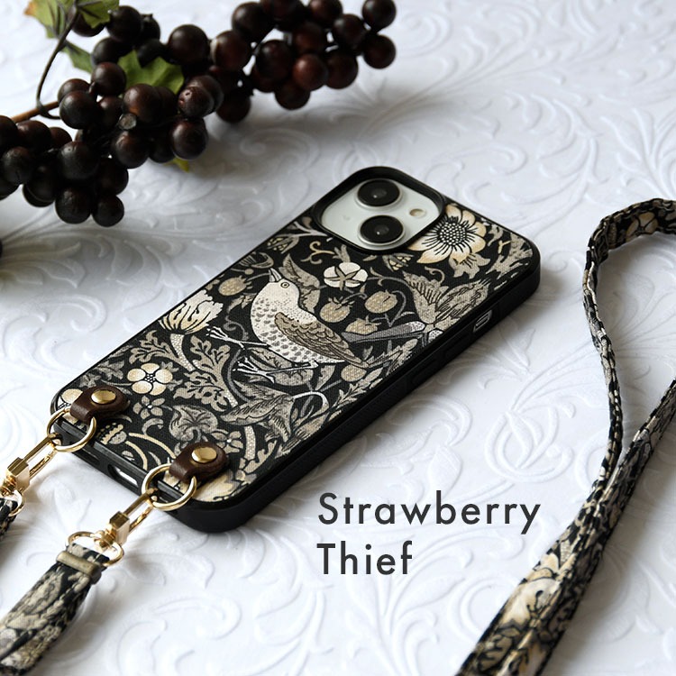 iPhone専用 スマホショルダー BEST OF MORRIS EBONY SUITE ベストオブモリス「エボニースイート」