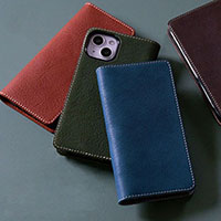 手帳型スマホケース 本革 レザー カメラ穴 エイジング 経年変化 ハイキャンプ HIGHCAMP 栃木レザー ヴォーノ