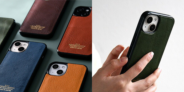 本革 レザー スマホカバー iPhoneカバー スマホケース エイジング 経年変化 ハイキャンプ HIGHCAMP ヴォーノ オイルレザー 栃木レザー