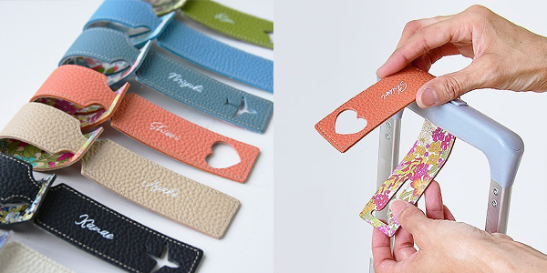 本革 レザー ラゲージタグ カラベラ CallaBella ハイキャンプ HIGHCAMP シュリンク シュリンクレザー ロストラゲージ 名入れ リバティ