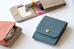 本革 レザー リップケース ミニポーチ 小物入れ カラベラ CallaBella ハイキャンプ HIGHCAMP シュリンク シュリンクレザー リバティ 名入れ