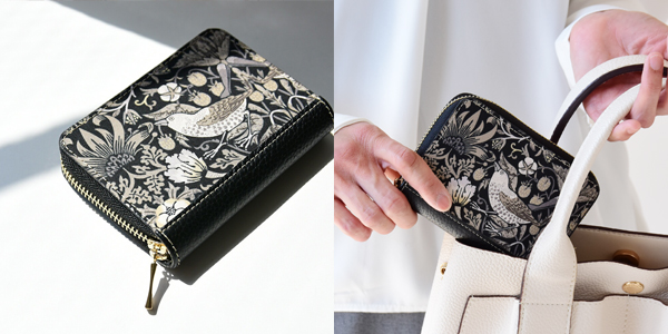 本革 レザー コンパクトウォレット 財布 ハイキャンプ HIGHCAMP リバティ ストロベリーシーフ いちご泥棒