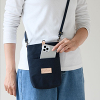 ポーチ ポシェット サコッシュ 本革 レザー 倉敷帆布 キャンバス地 ハイキャンプ HIGHCAMP ヌメ革